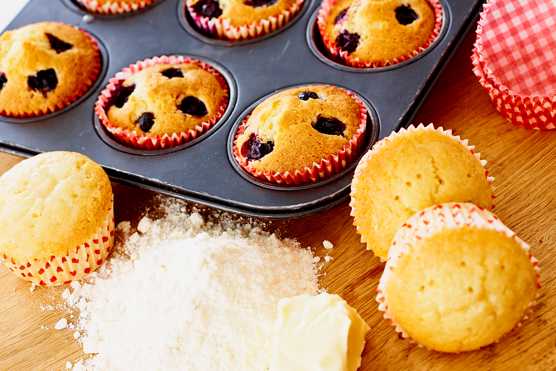 Heidelbeer-Bananen-Muffins