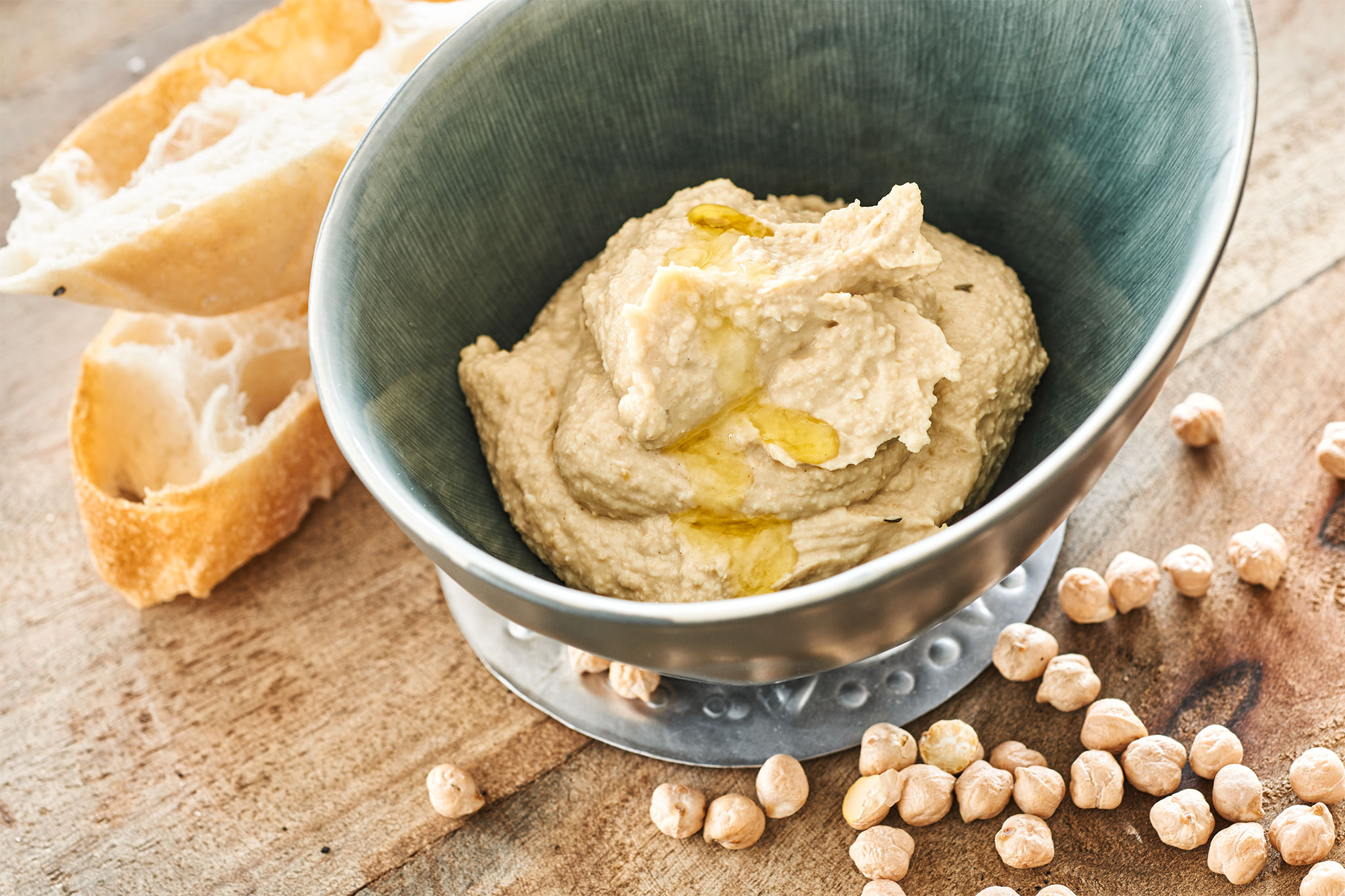 Hummus mit Fladenbrot