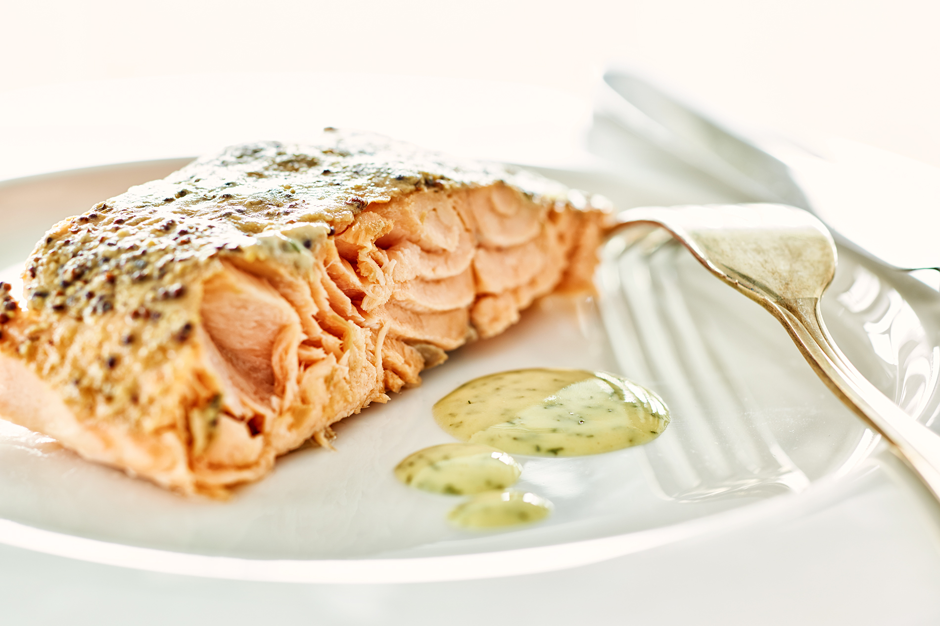 Lachs sous vide gegart in Dillrahm