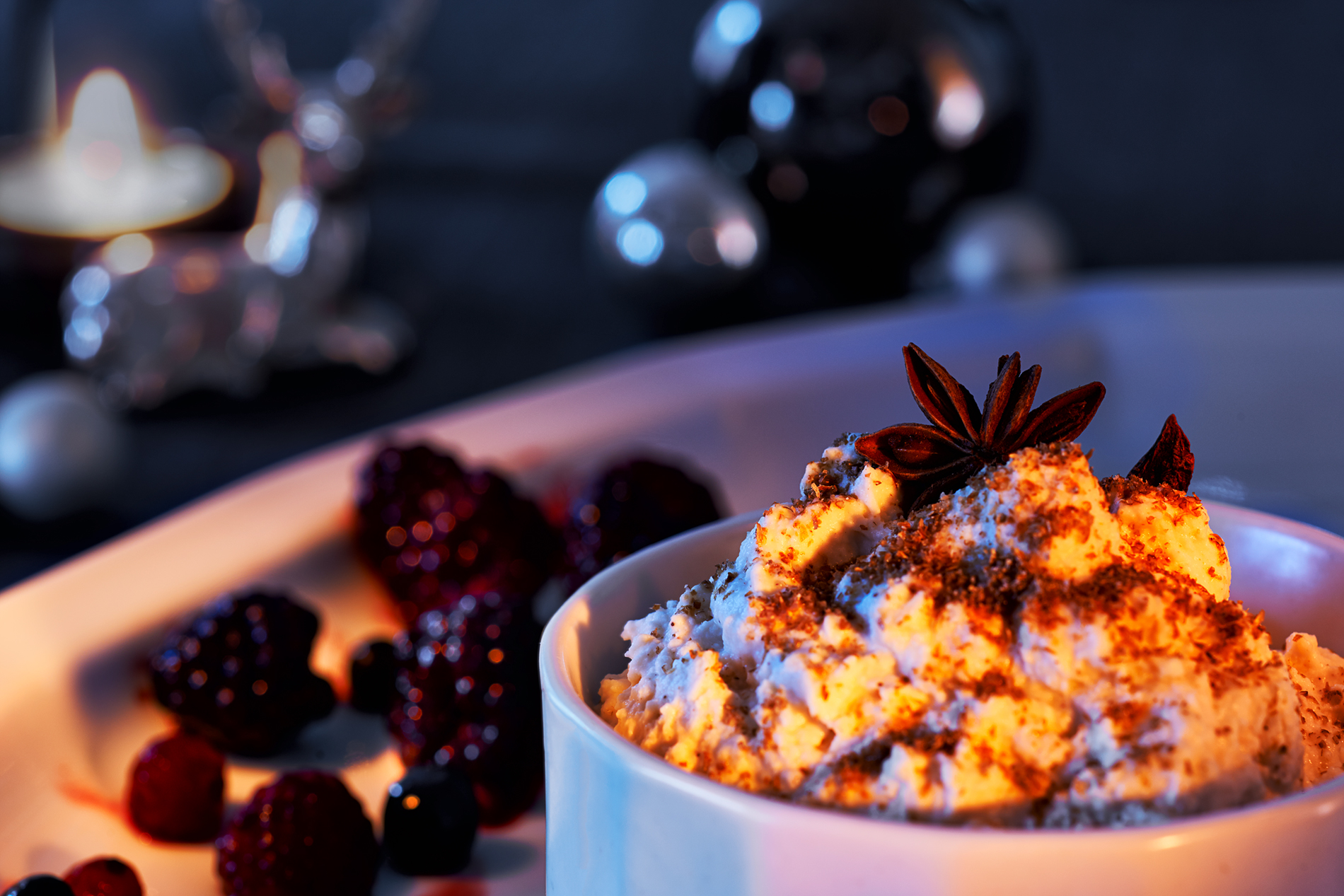 Lebkuchencreme mit Winterfrüchten