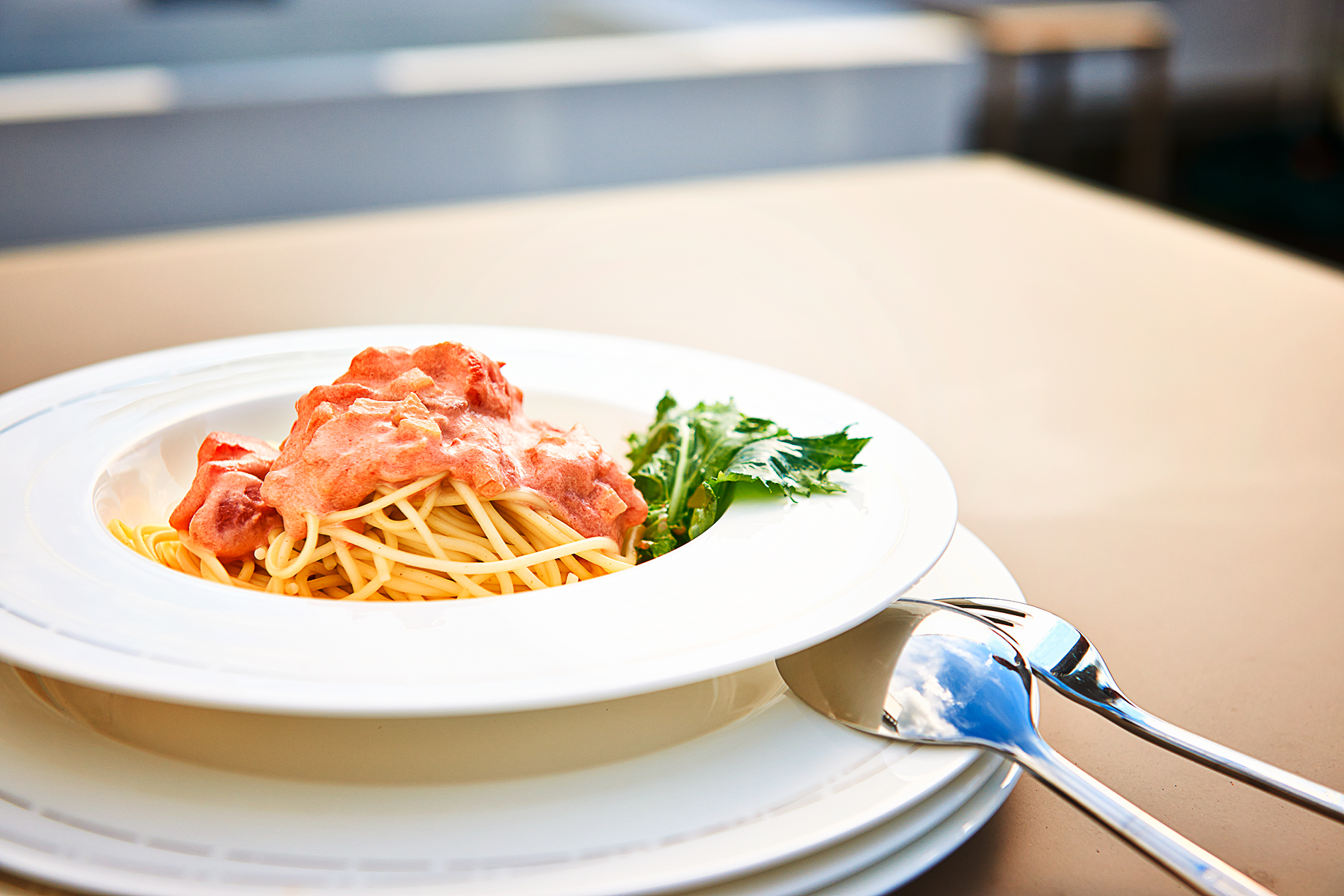 Spaghetti mit Tomate, Vanille und Wodka