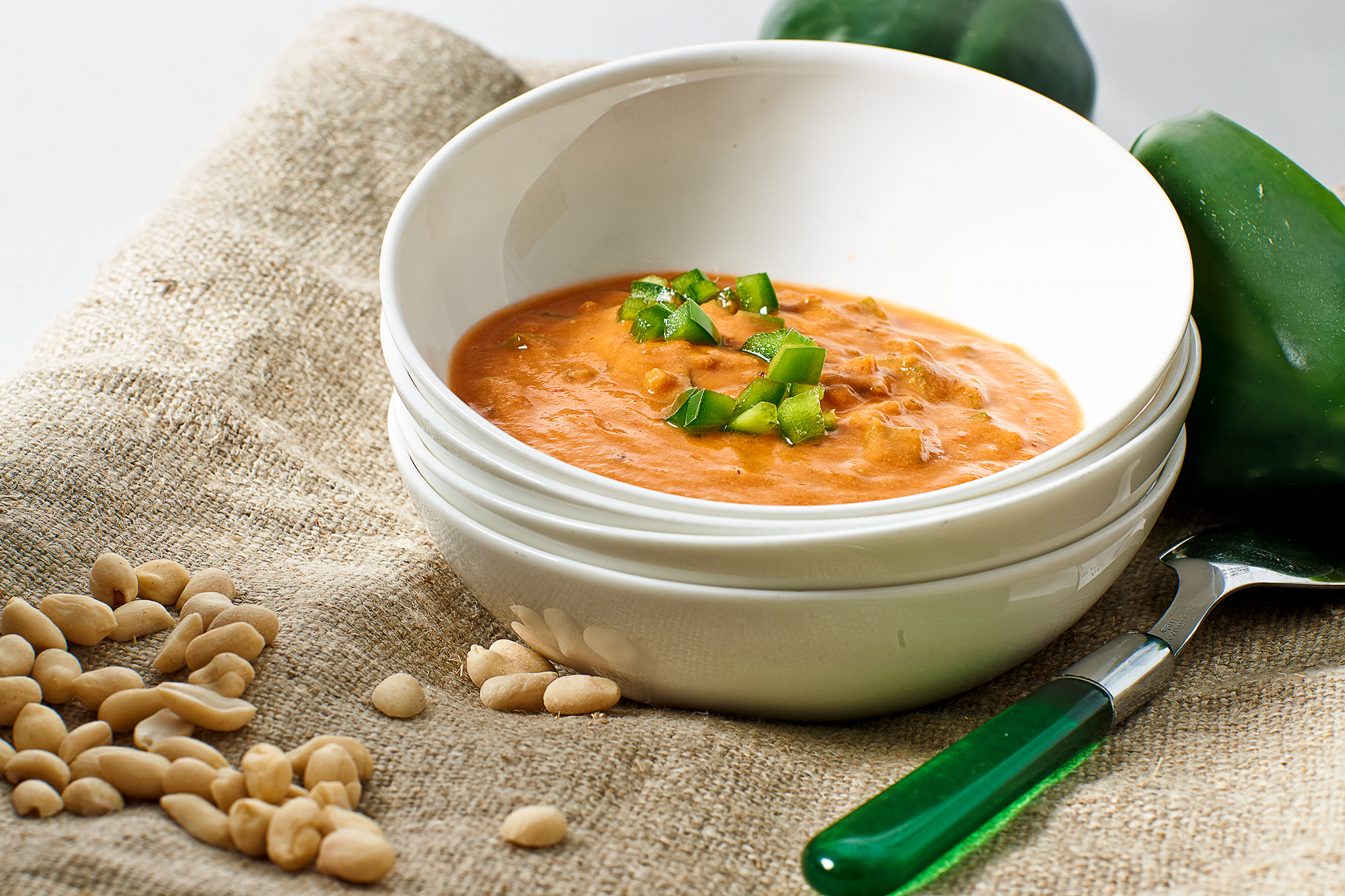 Spicy peanut soup