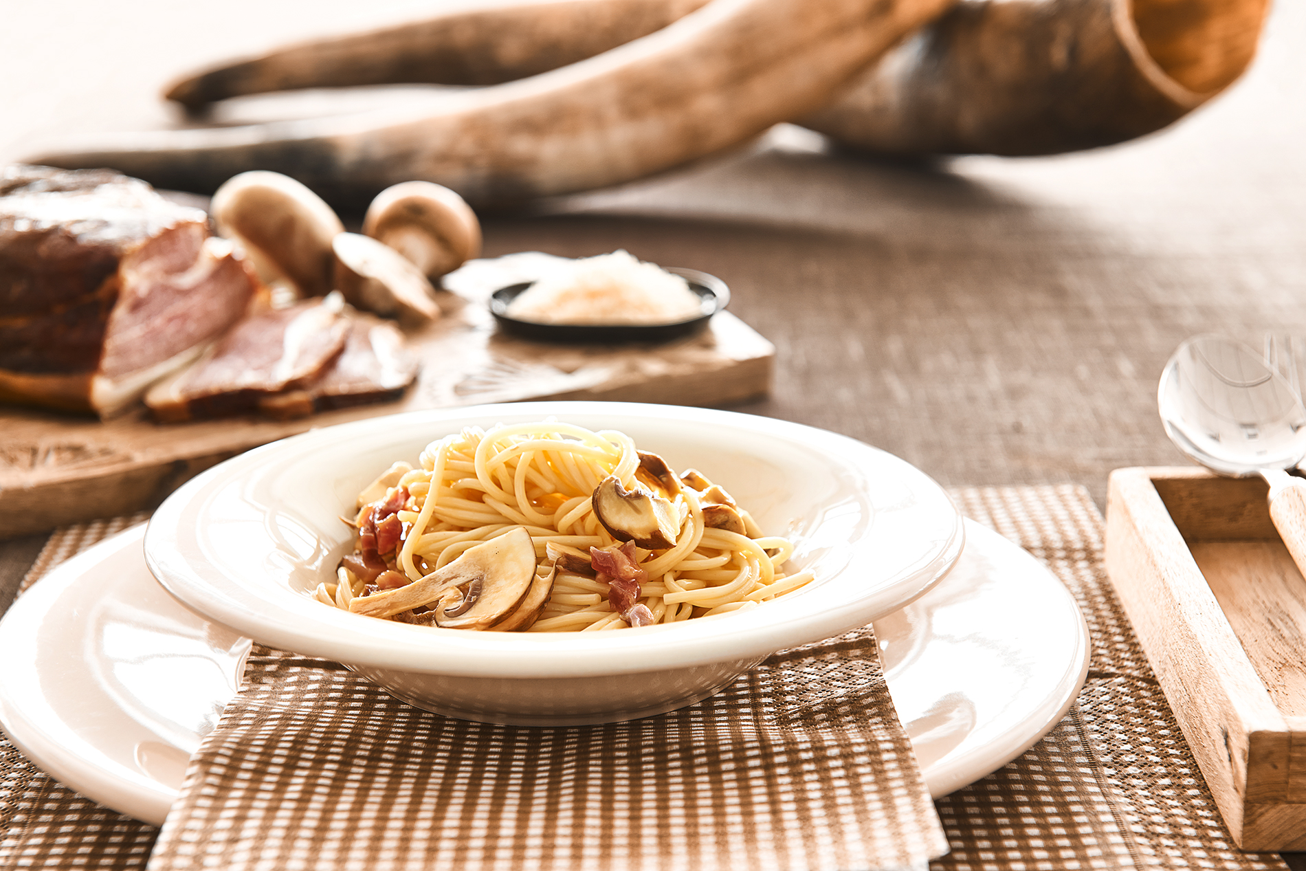 Spaghetti mit Pilz-Carbonara – cookionista