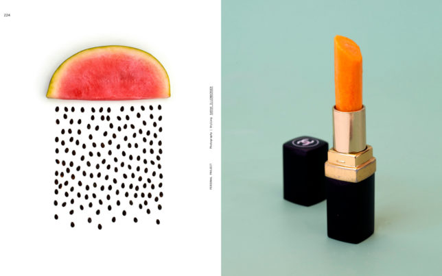 Melone und Lippenstift von Sarah Illenberger im Foodbook Visual Feast